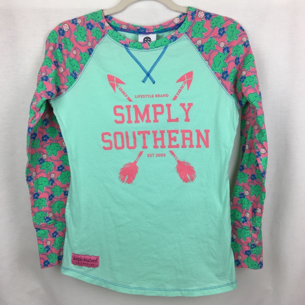 Simply Southern long sleeve baseball tee